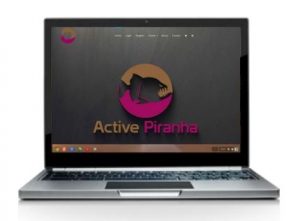 Active Piranha on a laptop