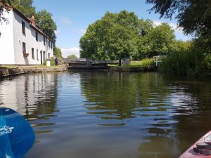Kayak on the Chesterfield canal